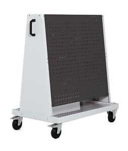 Bott workshop tool board trolley with 4 perfo panel tool boards. 1600mm high x 1000mm wide x 650mm deep. Panels fit vertically or at an incline.... Bott PerfoTool Trollies | Mobile Shadow Boards | Mobile Tool Storage